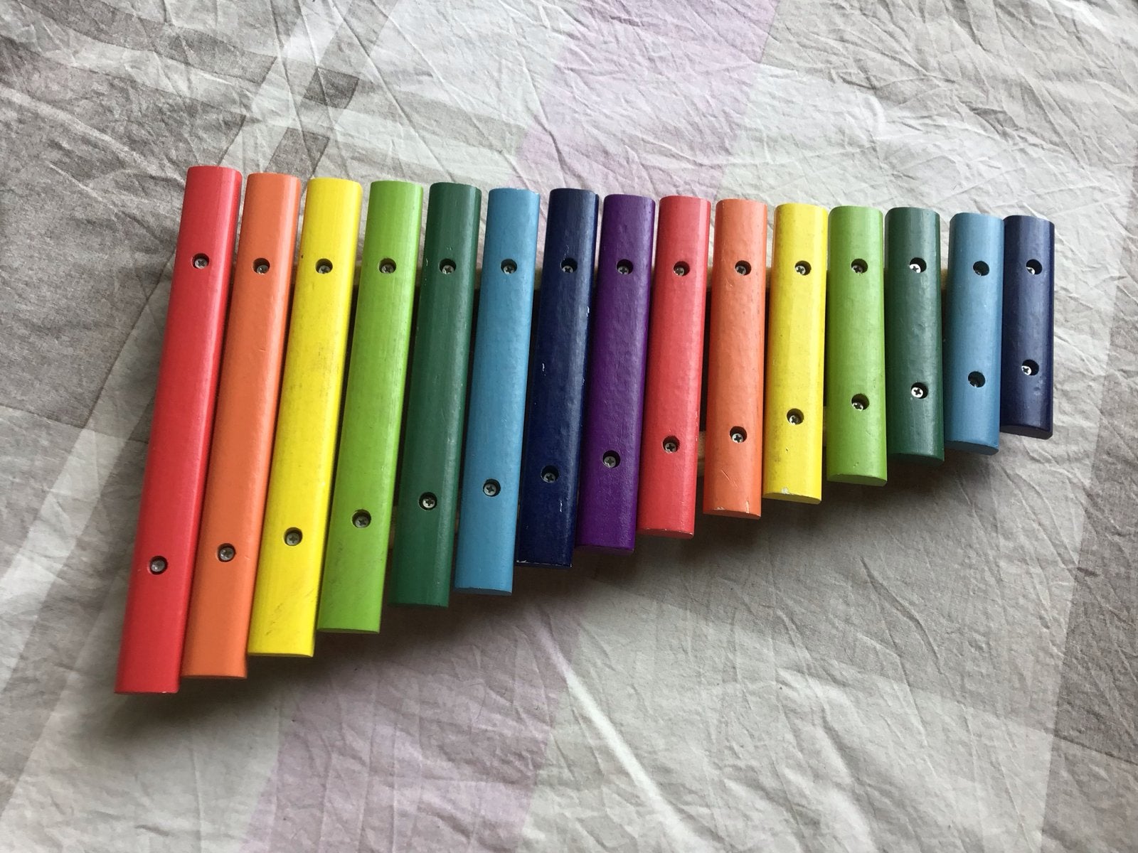 Kleurrijke Houten Xylofoon voor Kinderen, Muziek en Instrumenten, Ophalen of Verzenden, Gebruikt