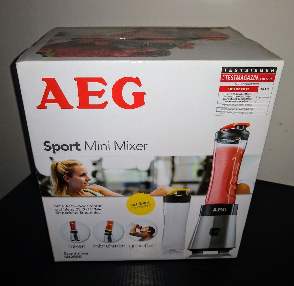Nieuw! AEG Sport Mini Mixer, Ophalen, Nieuw, Blender