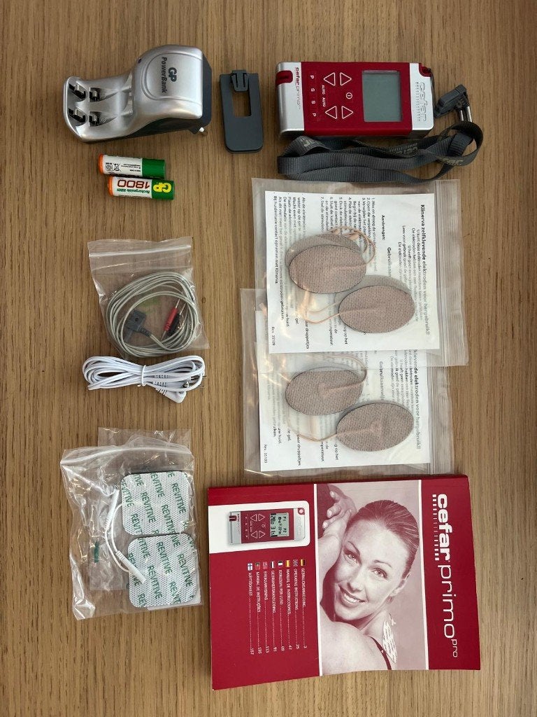 Cefar Primo Pro TENS Apparaat–Pijnbestrijding (Compleet), Ophalen of Verzenden, Zo goed als nieuw, Overige typen