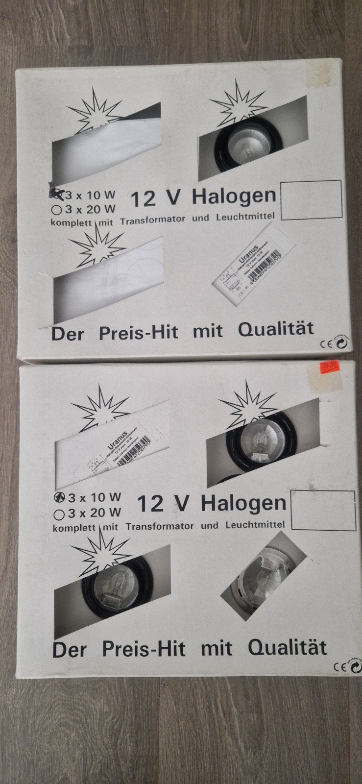 Uranus 12V Halogeen Inbouwspots - Set van 3, Halogeen, Inclusief lichtbron, Overige merken, Nieuw