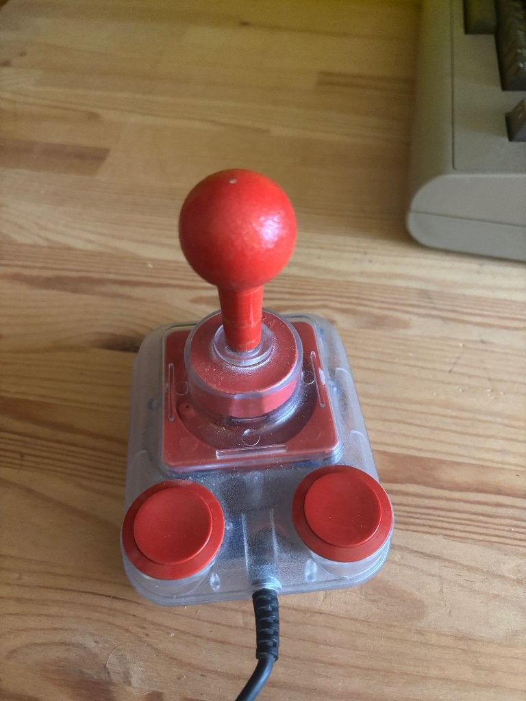 Competition Pro joystick, doorzichtige versie, Computers en Software, Ophalen of Verzenden, Commodore 64