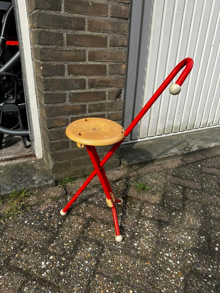 Vintage wandelkrukje, Huis en Inrichting, Ophalen of Verzenden, Gebruikt, IJzer