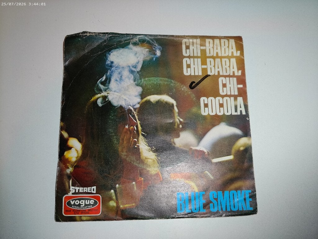 Blue Smoke - Chi Baba Chi Baba Chi Cocola, Gebruikt, Fotohoes, 7 inch, Ophalen of Verzenden