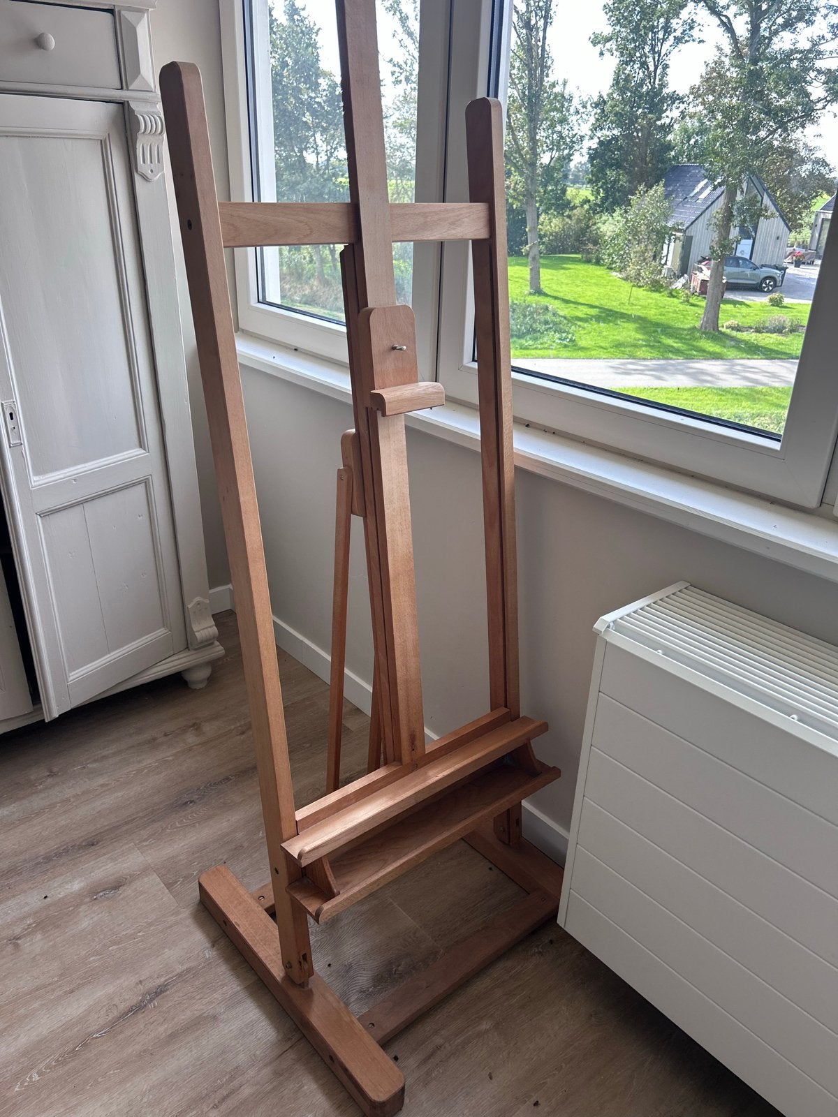 Houten schildersezel, verstelbaar, Ophalen, Zo goed als nieuw, Ezel