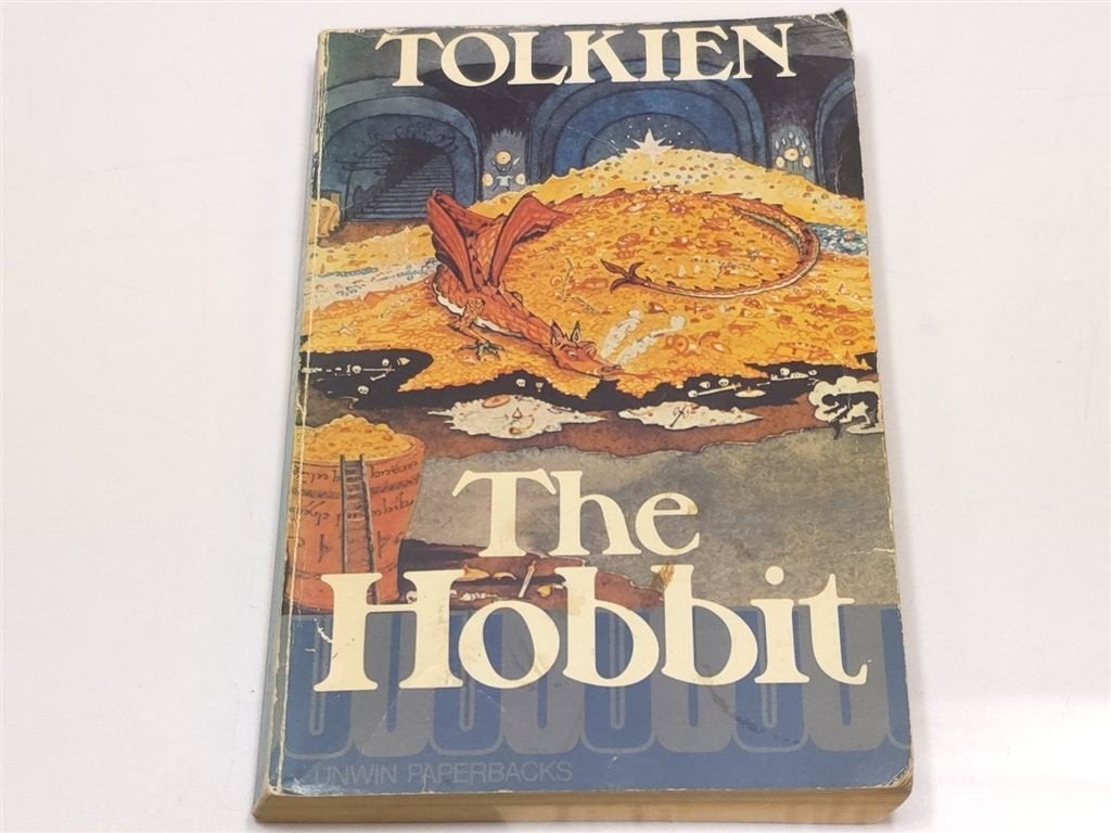 The Hobbit — J.R.R. Tolkien, Vintage 1976 met illustraties, Boeken, Ophalen of Verzenden, Gelezen