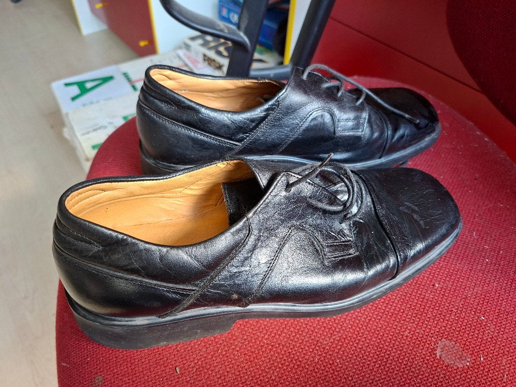 zwarte herenschoenen Taywin maat 42, Ophalen, Gedragen, Zwart