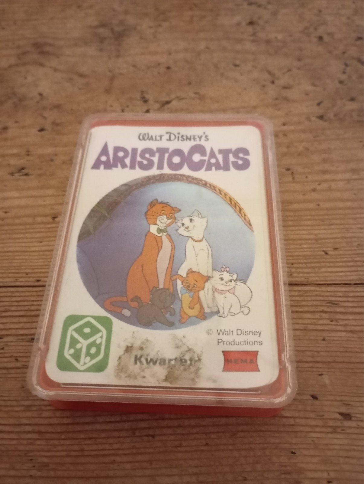 Vintage Aristocats Walt Disney Kwartet 1970, Ophalen of Verzenden, Gebruikt, Gebruiksvoorwerp