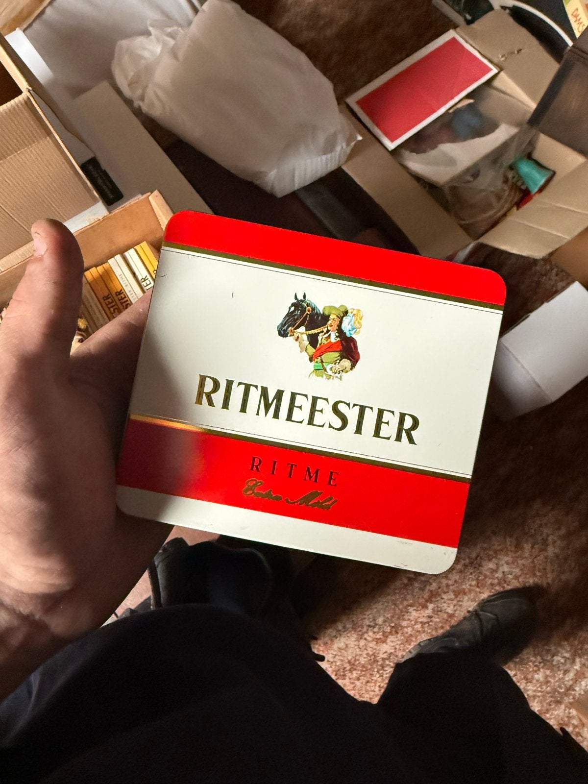 Vintage Ritmeester sigarenblikjes (200-300 stuks), Verzamelen, Ophalen, Gebruikt, Overige, Overige merken