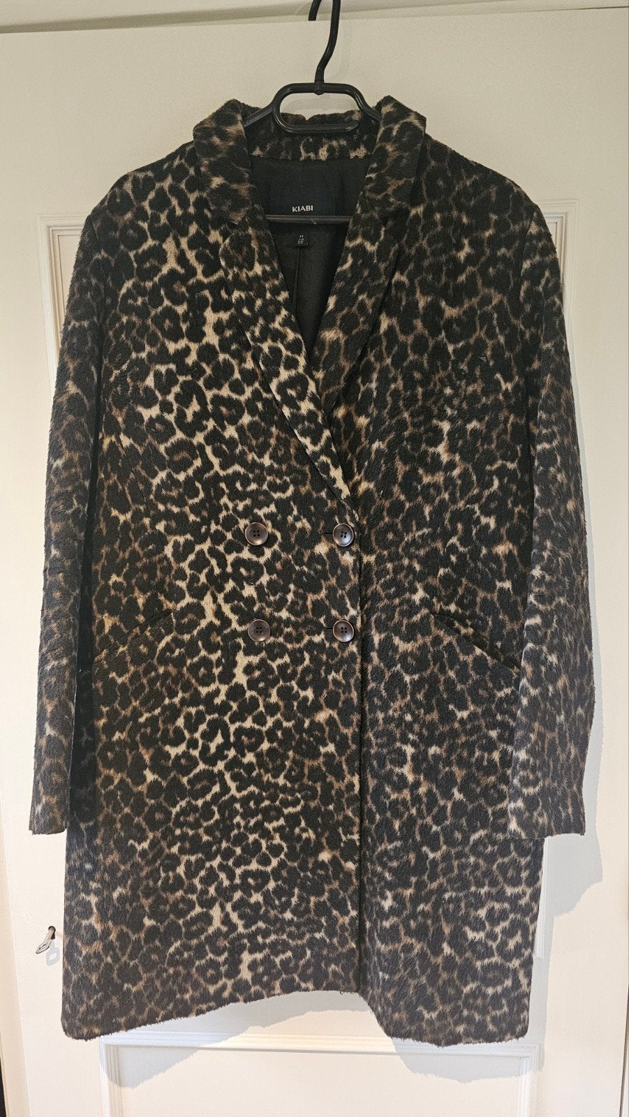 Winterjas met luipaardprint in prima staat, Kleding | Dames, Meerkleurig, Maat 42/44 (L), Ophalen of Verzenden, Zo goed als nieuw