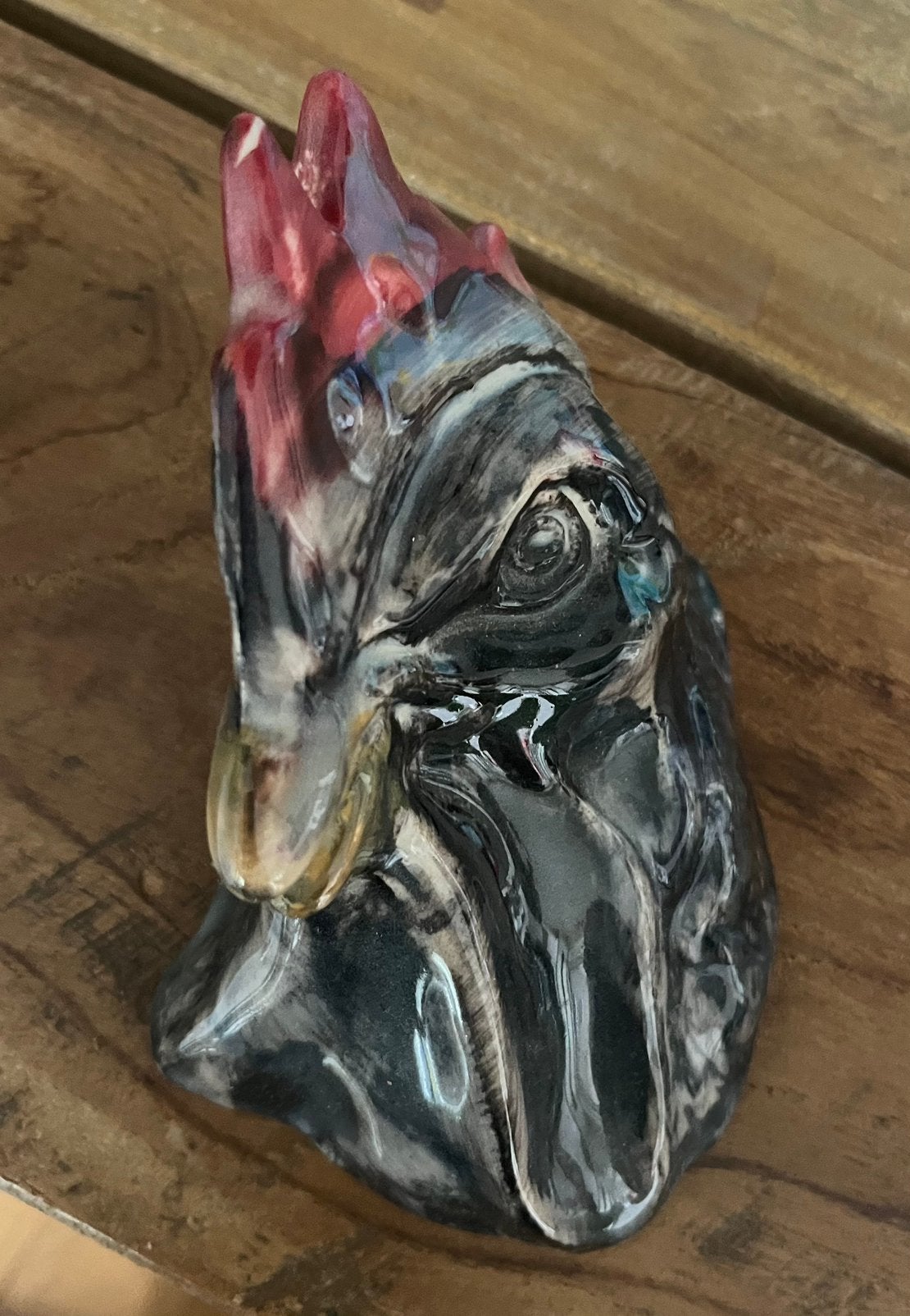 Beeldje Hoofd Haan ( uit Portugal ) . Nieuw, Ophalen of Verzenden, Nieuw, Dier