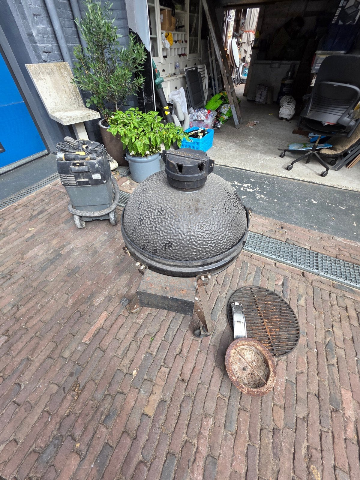 Parts for The Bastard Large: basis, top en grillrooster, Ophalen of Verzenden, Gebruikt, The Bastard