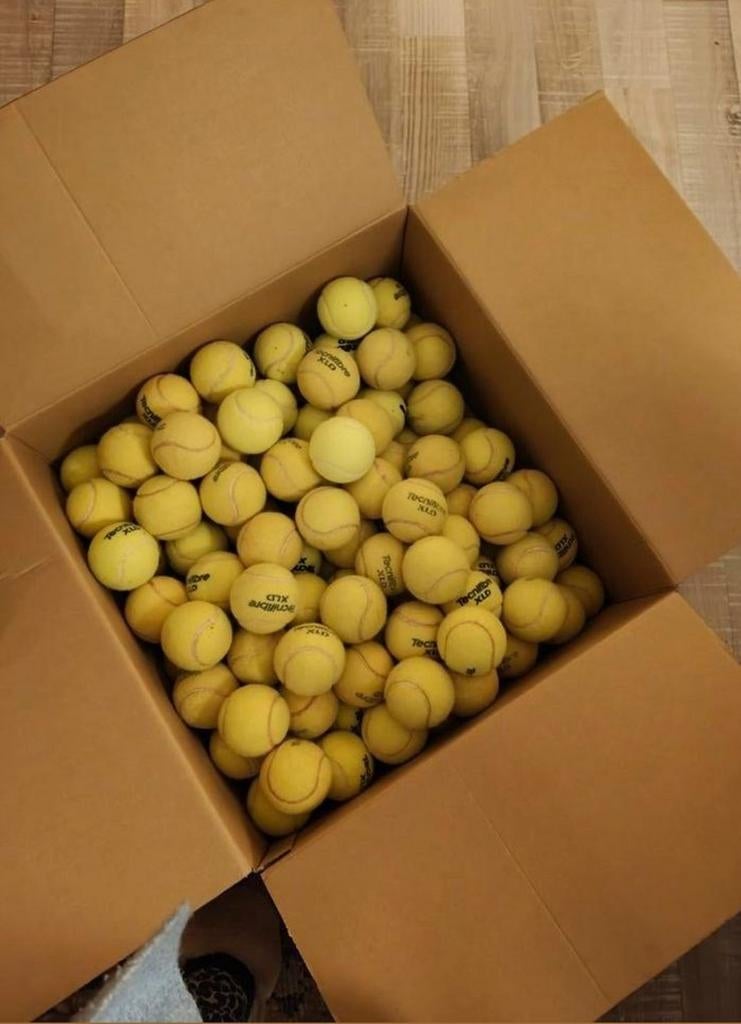 Gebruikte gele tennisballen., Overige merken, Gebruikt, Ballen, L00