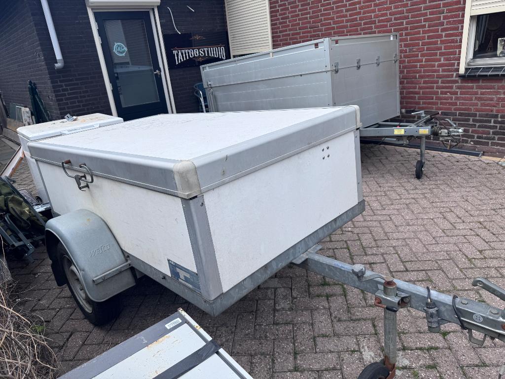 Bagagewagen vis aanhanger, Ophalen, Gebruikt