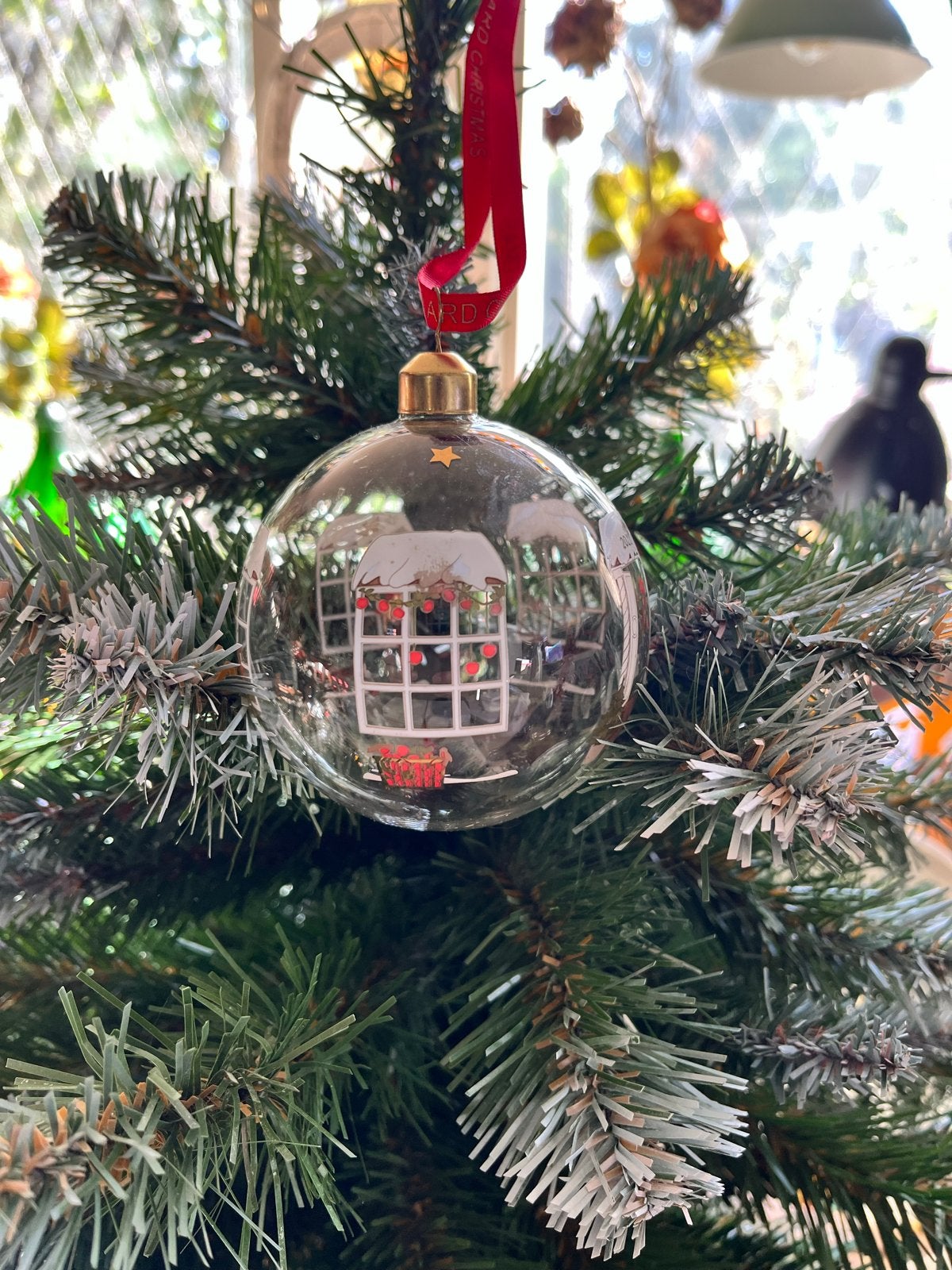 Glazen Kerstbal holmegaard Denemarken, Ophalen of Verzenden, Nieuw