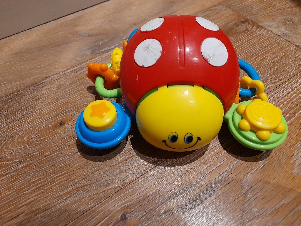 BABY LIEVEHEERSBEESTJE ACTIVITY MET MUZIEK, Kinderen en Baby's, Speelgoed | Babyspeelgoed, Ophalen of Verzenden, Gebruikt, Overige typen
