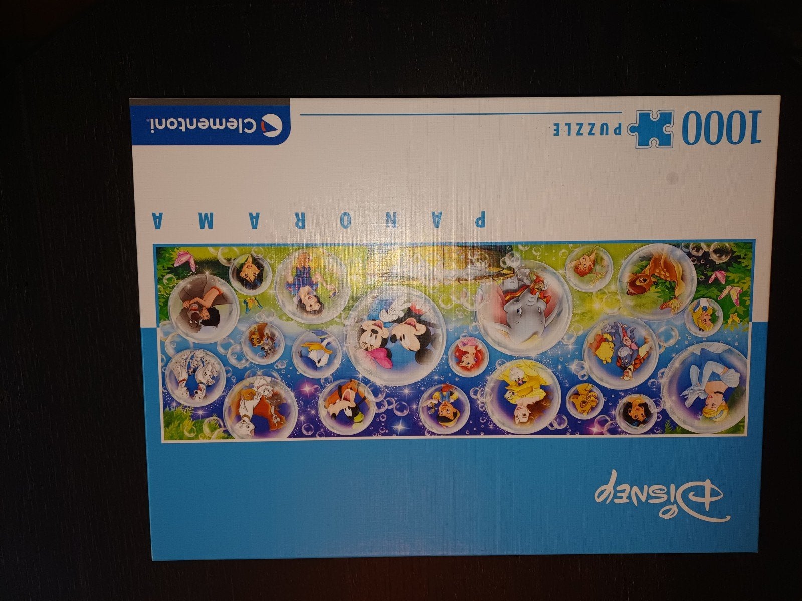 Clementoni Disney Panorama Legpuzzel 1000 stukjes, Ophalen of Verzenden, 500 t/m 1500 stukjes, Gebruikt, Legpuzzel