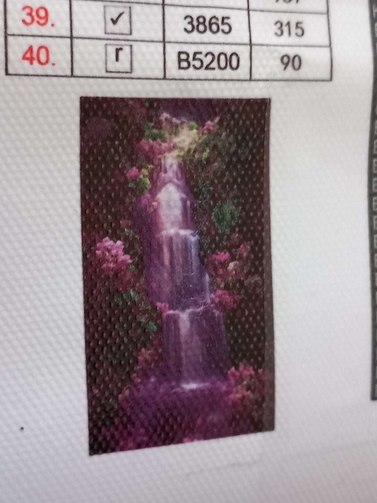 Diamond Painting Waterval met Bloemen, Ophalen of Verzenden, Nieuw, Knutselwerk