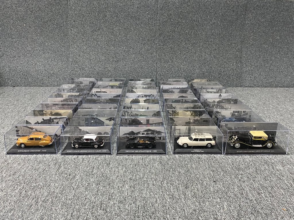 50x Franse auto's tijdschrijfmodellen 1:43 ATLAS IXO ALTAYA, Auto, Onbekend, Zo goed als nieuw, Onbekend