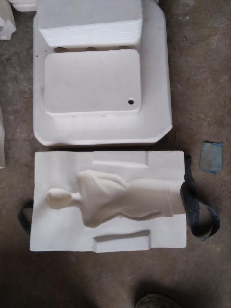Gietmallen van gips  voor het maken van keramiek, Hobby en Vrije tijd, Ophalen, Gebruikt
