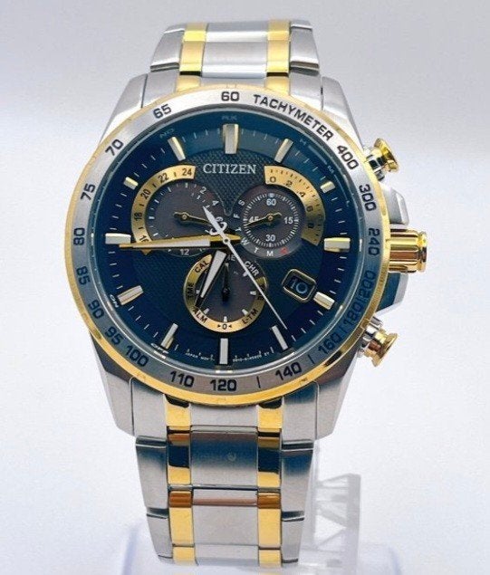 Citizen Eco-Drive Radio Controlled Two-Tone Horloge, Staal, Staal, Ophalen of Verzenden, Zo goed als nieuw