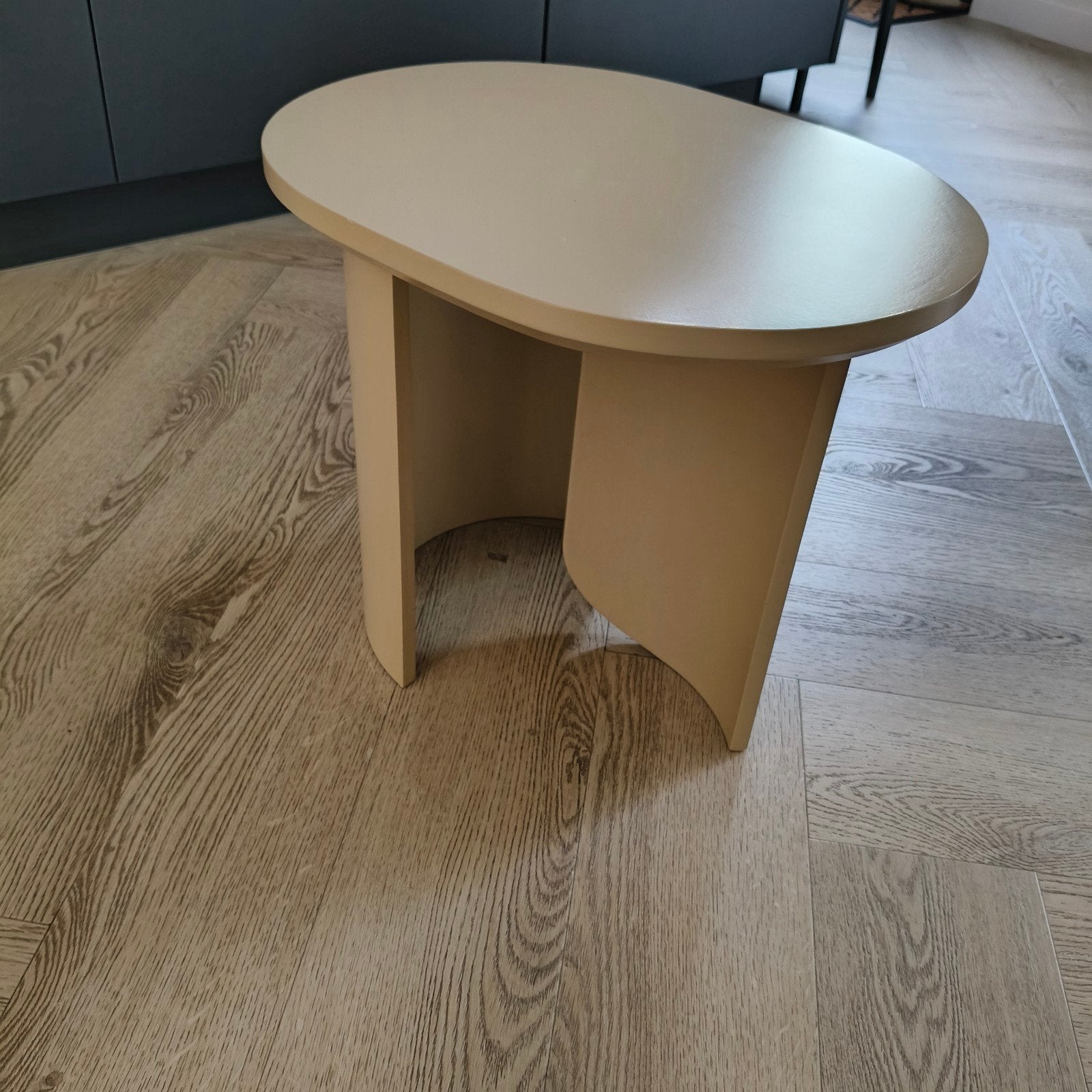 Zgan beige salontafel, Ophalen, 50 tot 100 cm, 50 tot 100 cm, Zo goed als nieuw