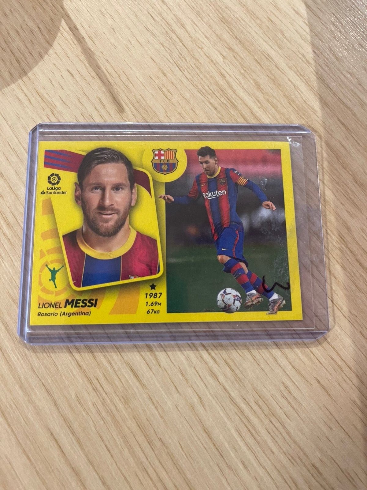 Lionel Messi FC Barcelona Panini 2021 La Liga, Ophalen of Verzenden, Zo goed als nieuw, Plaatje