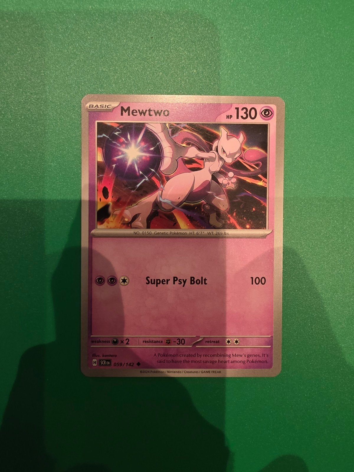 Mewtwo 059/142, Ophalen of Verzenden, Zo goed als nieuw