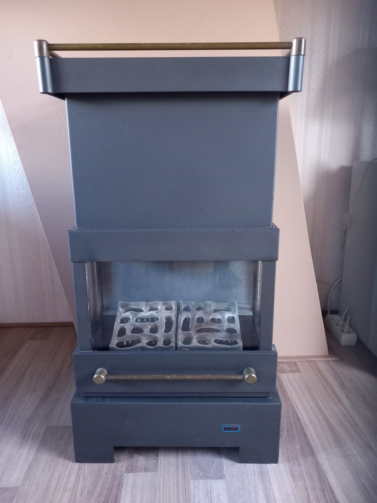 Mooie Calvix Gaskachel - 75H x 40B x 35D, Ophalen of Verzenden, Gebruikt, Vrijstaande haard, Gashaard