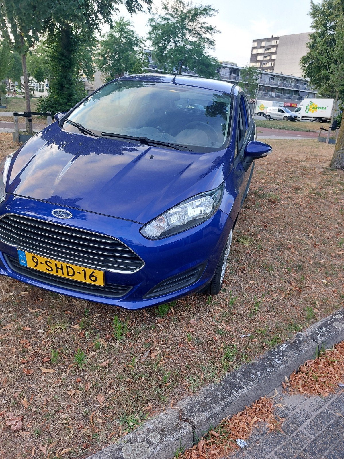 🇳🇱Ford Fiësta 1.0 48KW/65PK 3D 2013 Nieuwe Distributie rie, Auto's, Ford, Euro 5, 40 €/maand, Zwart, Blauw