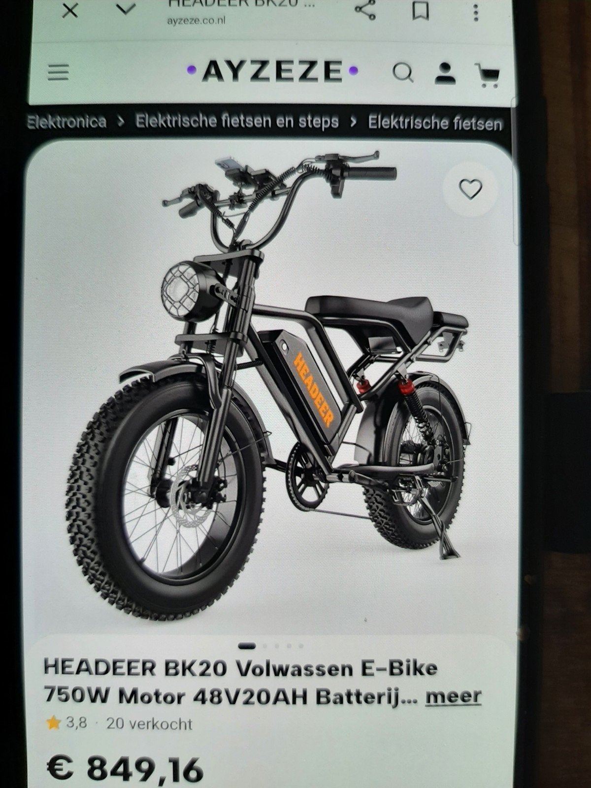Headeer bk 20 nieuw in doos, Ophalen, Nieuw, Overige merken