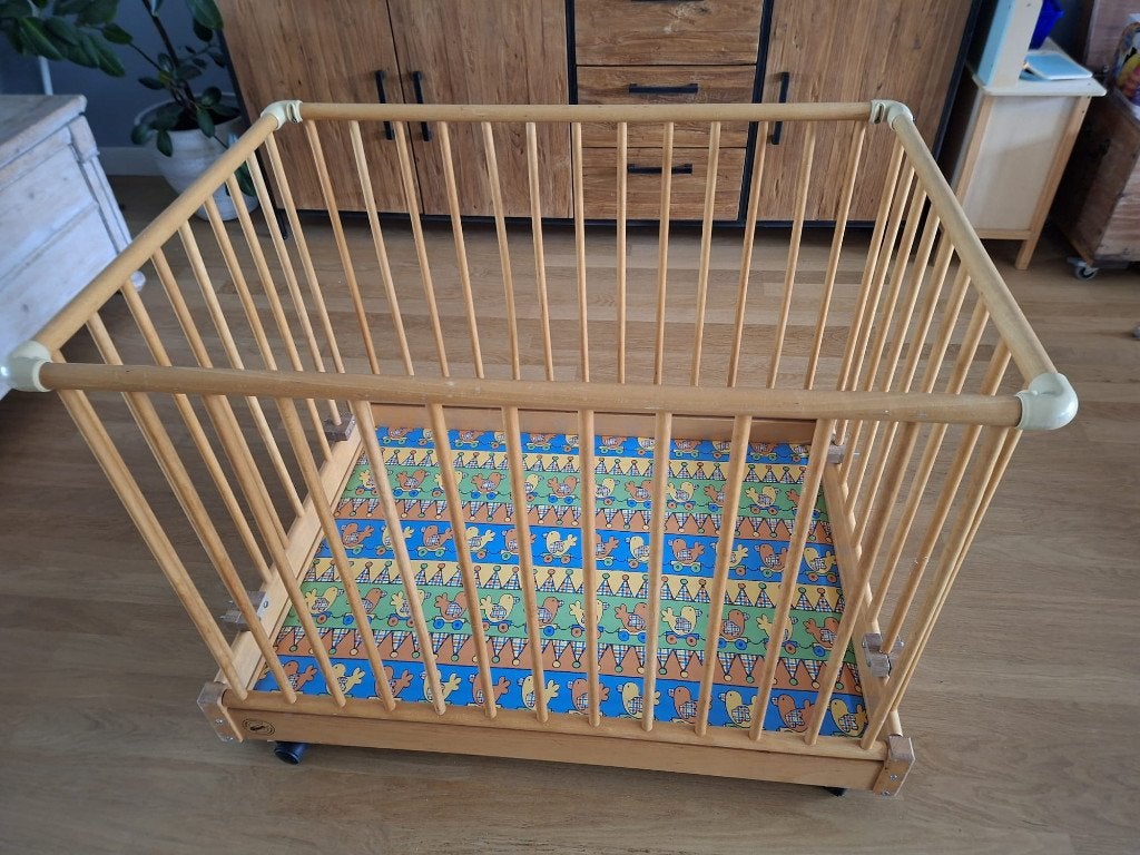 Inklapbare kinderbox, Kinderen en Baby's, Boxen, Ophalen, Gebruikt, Rechthoekig, In hoogte verstelbaar