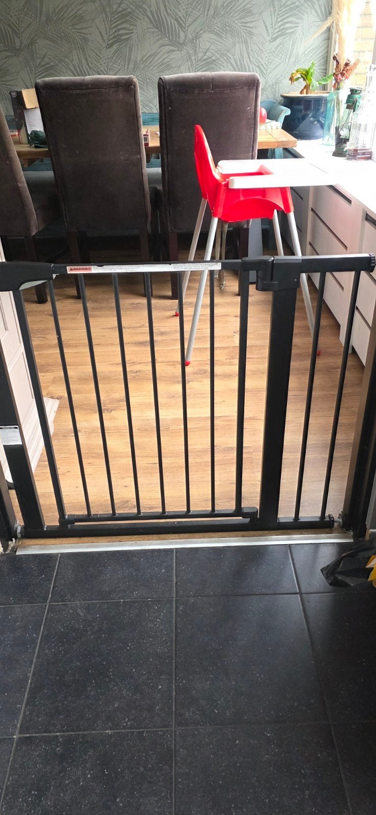 Compleet hek set zwart grijs. Twee stuks, Ophalen of Verzenden, Zo goed als nieuw, Metaal of IJzer, 100 tot 115 cm