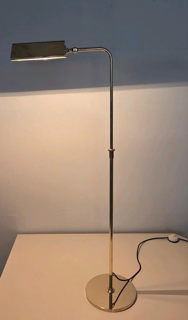 Mid Century Modern Florian Schulz hoogteverstelbare lamp 70s, Ophalen, 100 tot 150 cm, Zo goed als nieuw, Mid Century modern