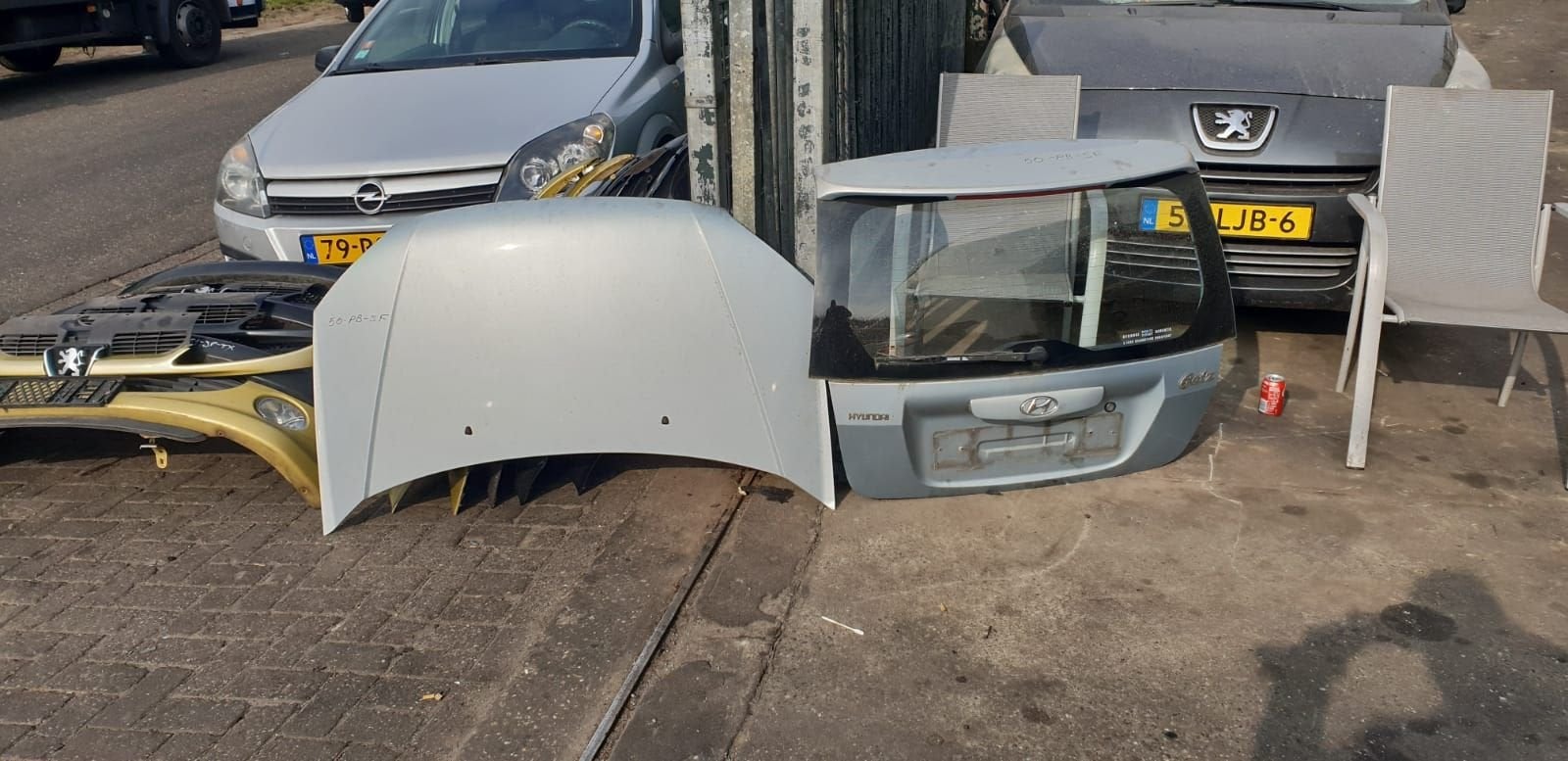 HAYUNDAI GETZ MOTORKAP +ACHTERKLEP BJ 2006, Gebruikt, -, -, Ophalen of Verzenden
