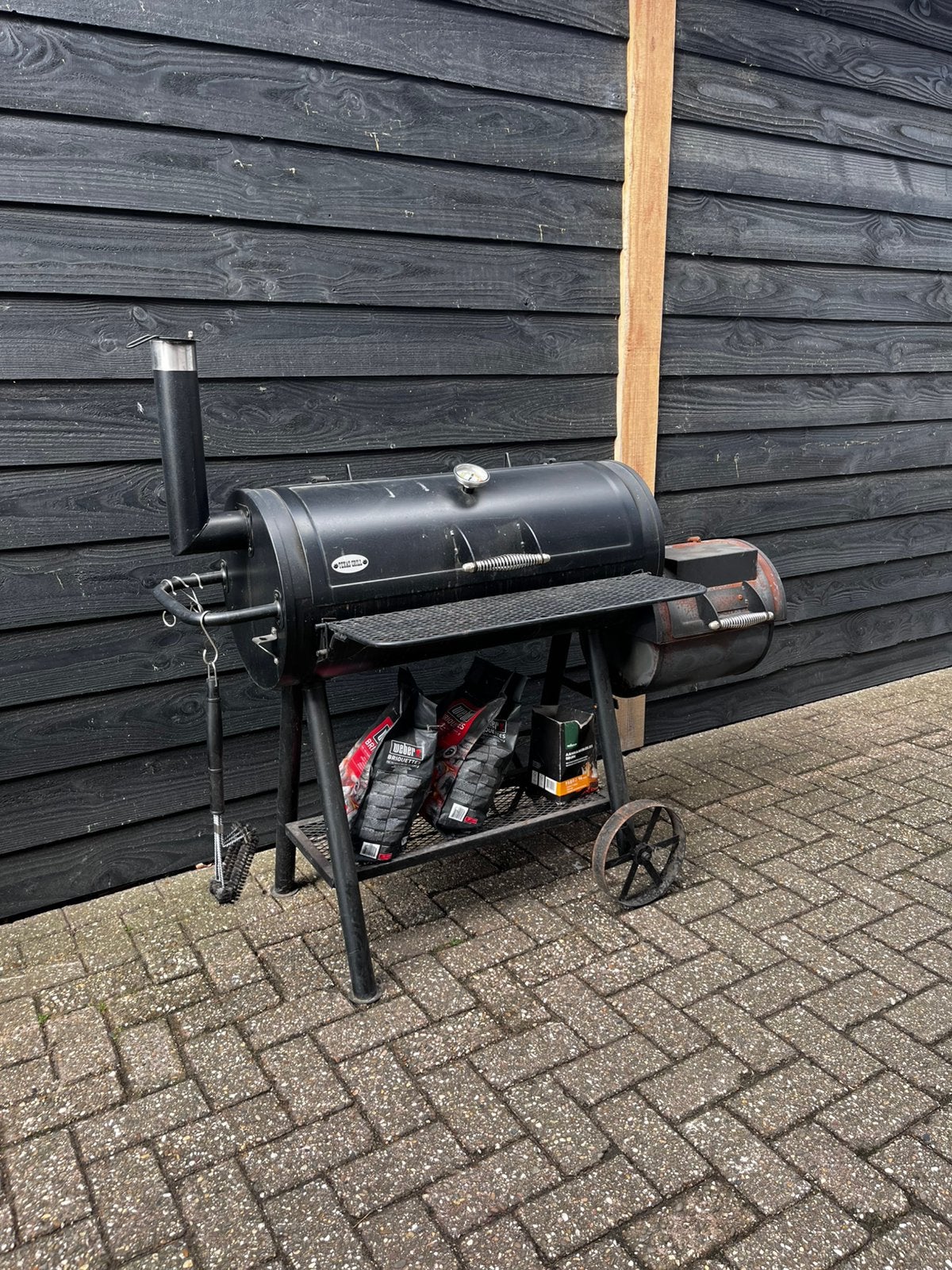 Texas grill smoker barbecue, Ophalen, Gebruikt