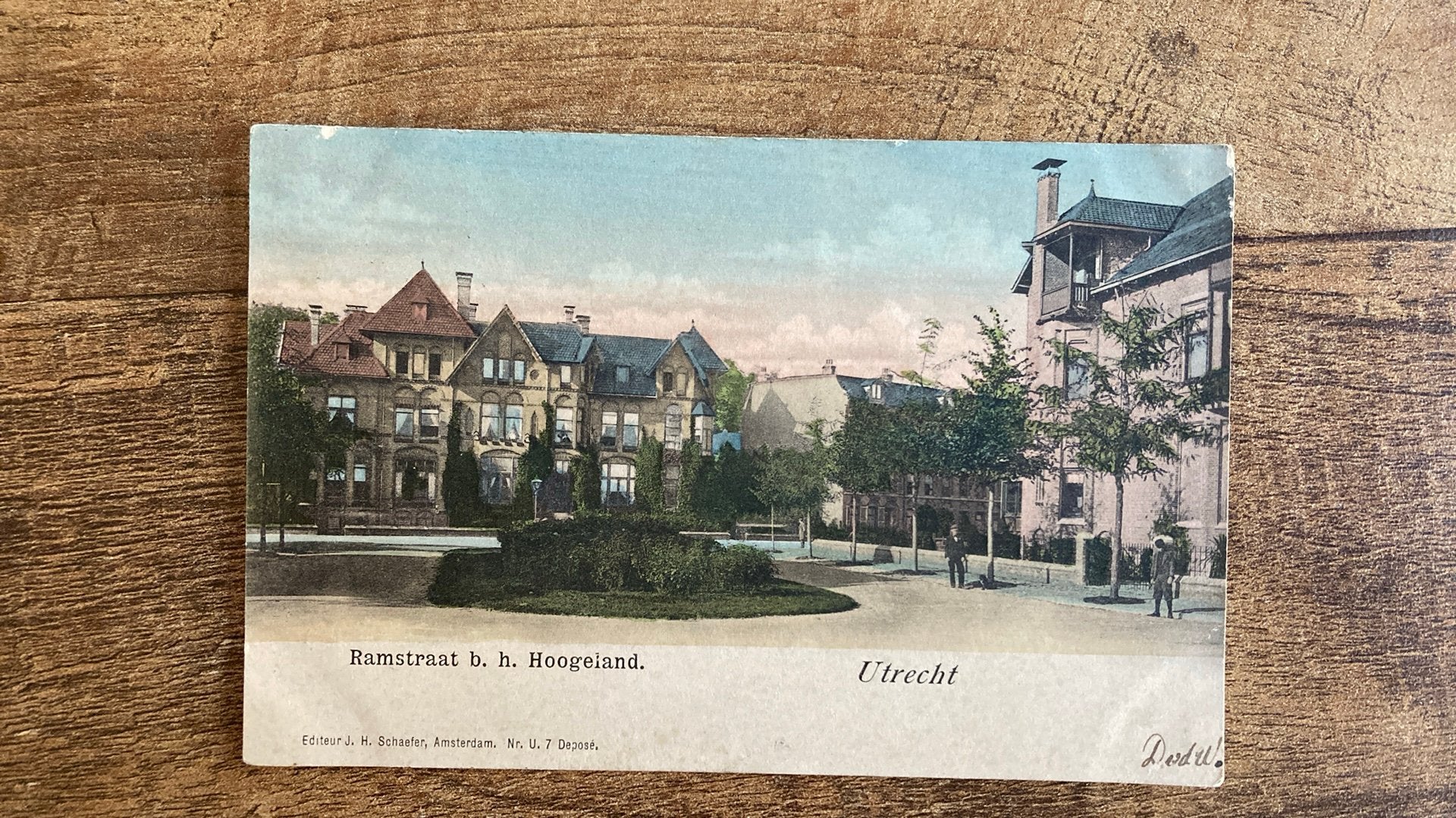 Oude ansichtkaart Utrecht 1902 Ramstraat Hoogeland, Ophalen of Verzenden, Voor 1920, Gelopen, Utrecht