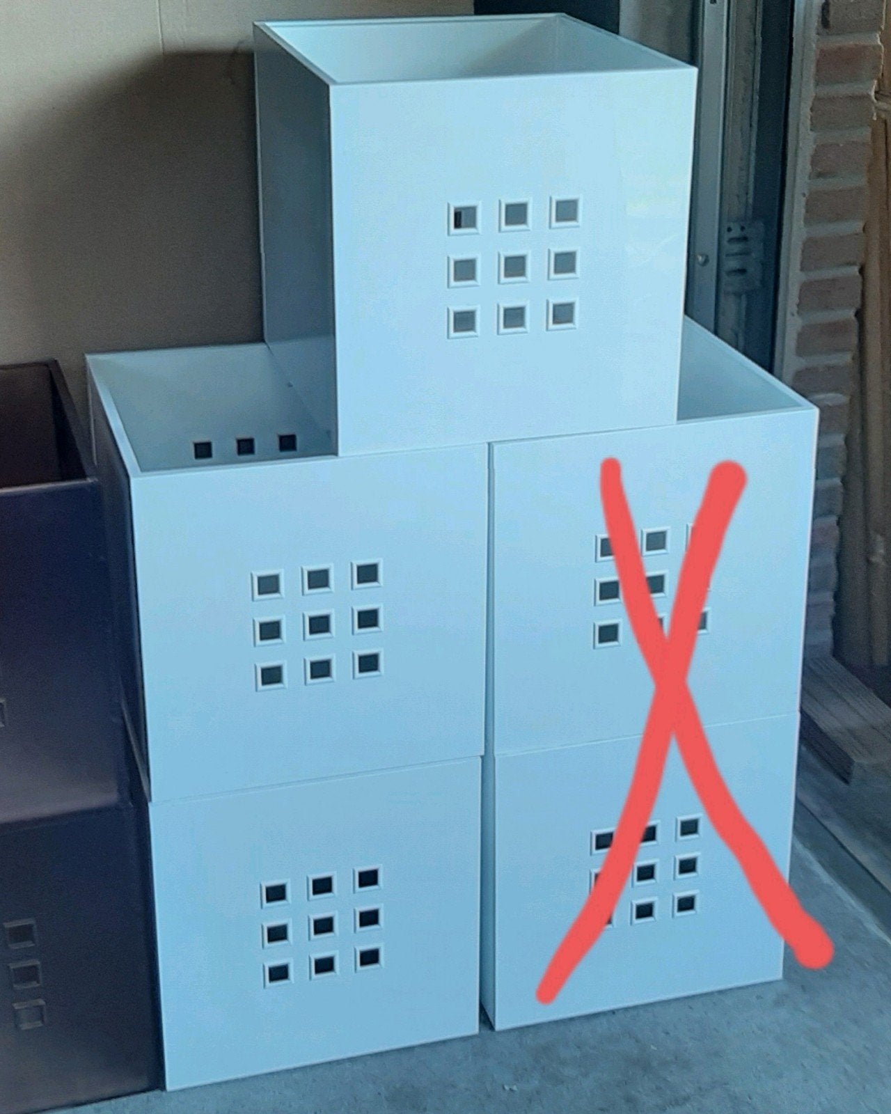 3 Lekman bakken voor ikea kallax Vakkenkast   wit, Ophalen, Zo goed als nieuw