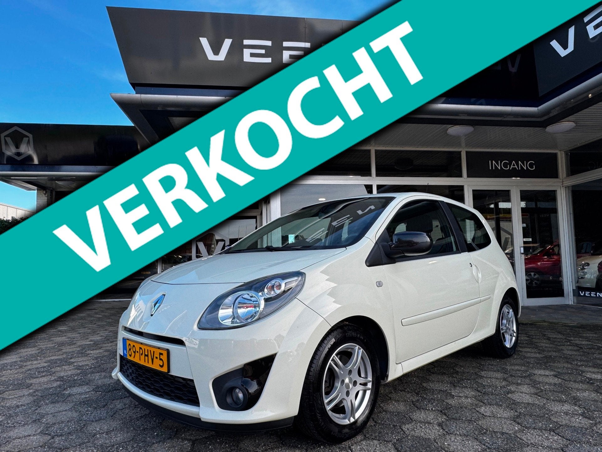 Renault Twingo 1.2-16V Dynamique Airco Cruise Nette Staat!, Gebruikt, 4 cilinders, 4 stoelen, Wit