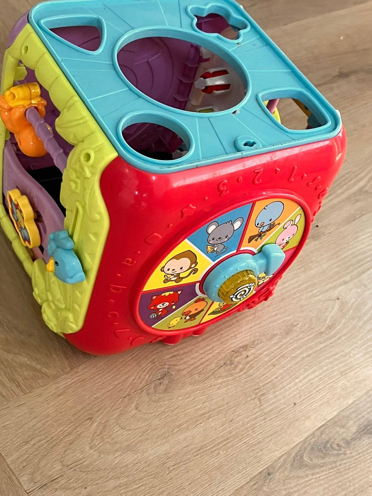 V tech speelkubus, Kinderen en Baby's, Speelgoed | Vtech, Ophalen of Verzenden, Zo goed als nieuw, 6 maanden tot 2 jaar