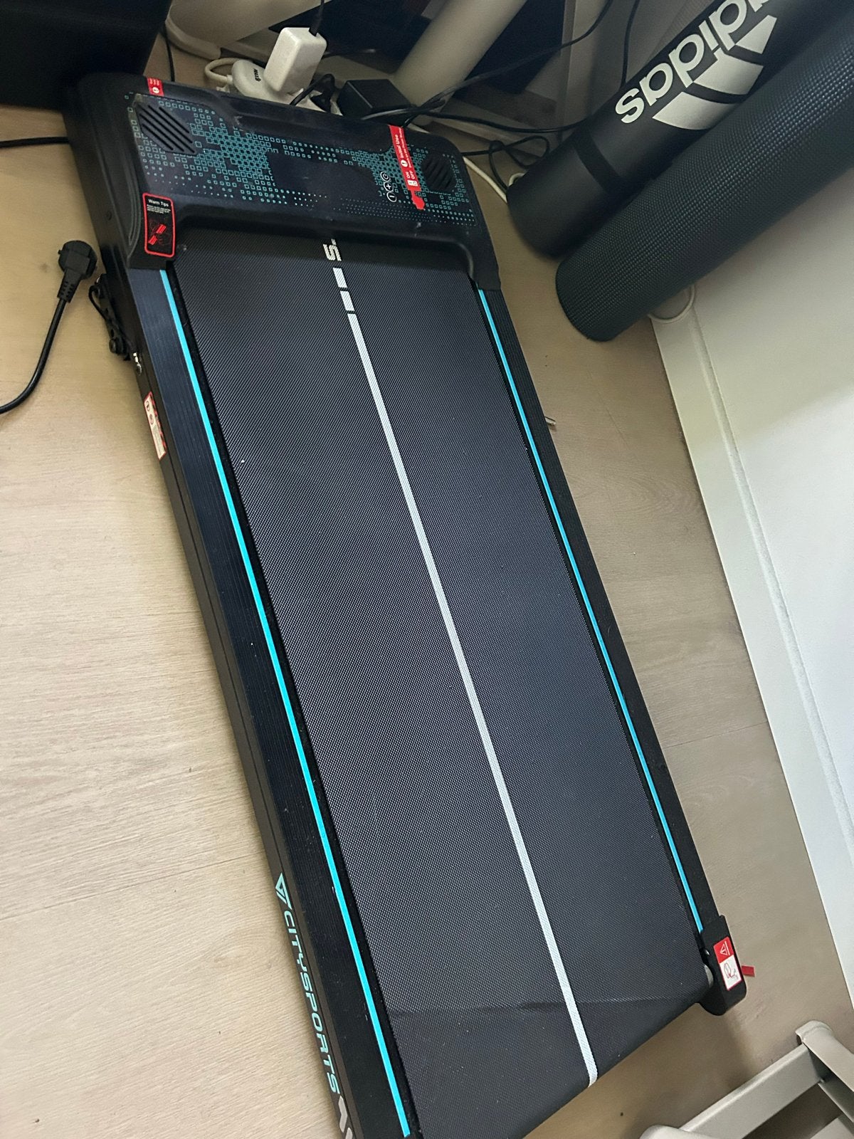 CITYSPORTS Verstelbare Loopband 1-6 km/u met Helling, Sport en Fitness, Fitnessapparatuur, Ophalen, Gebruikt, Metaal, Loopband