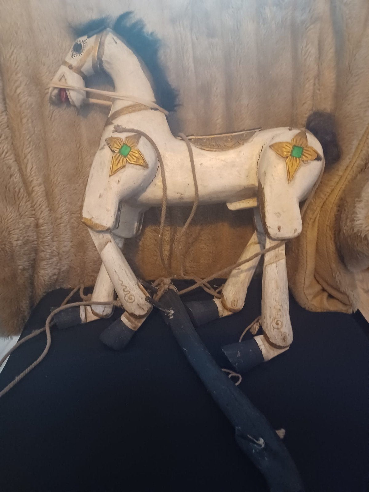 Antiek houten marionet paard - Handgemaakt, Ophalen