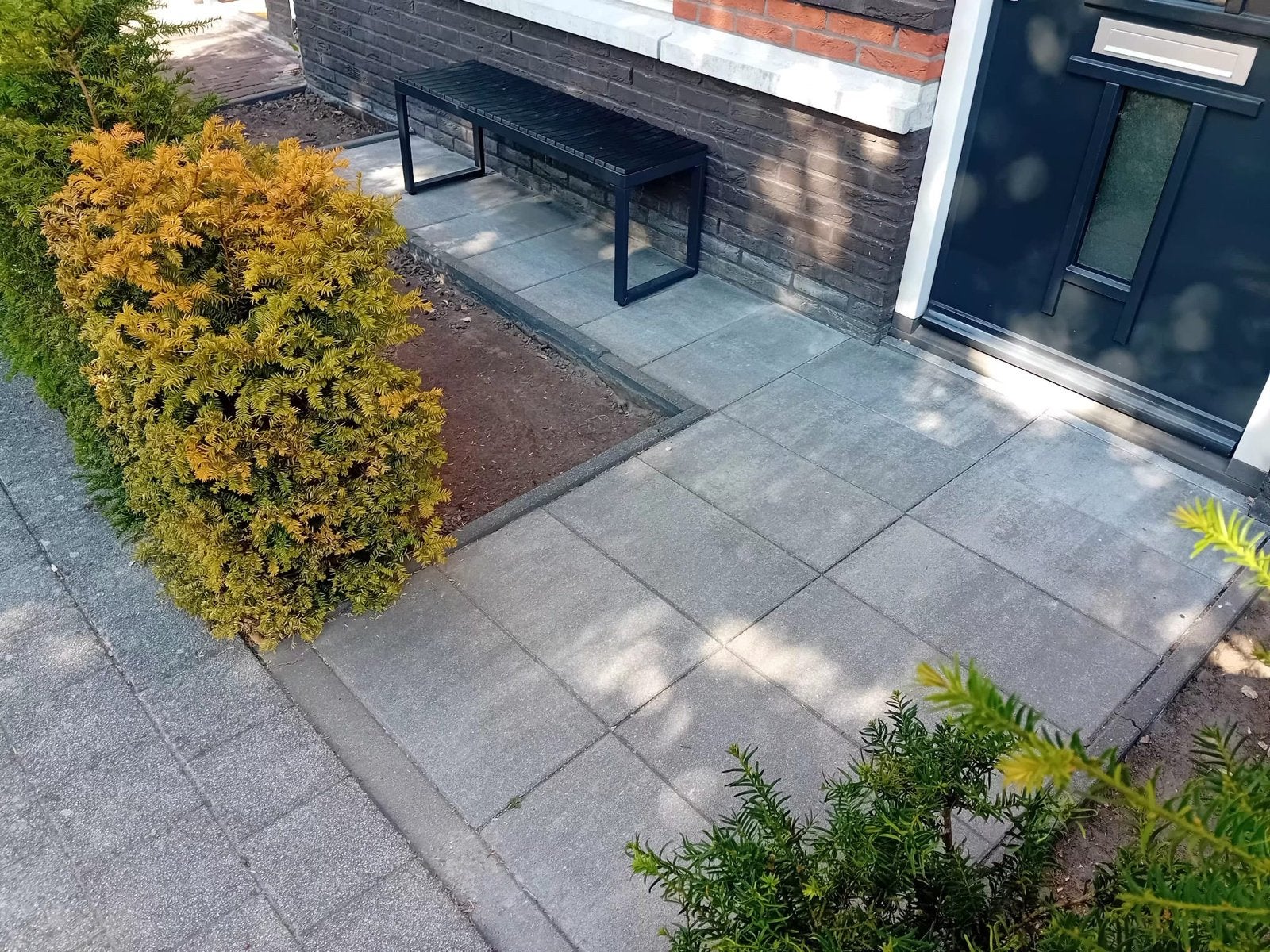 Betonnen terrastegels - Grijs - Gebruikt, Tuin en Terras, Tegels en Klinkers, Ophalen, Gebruikt, Minder dan 5 m², Beton