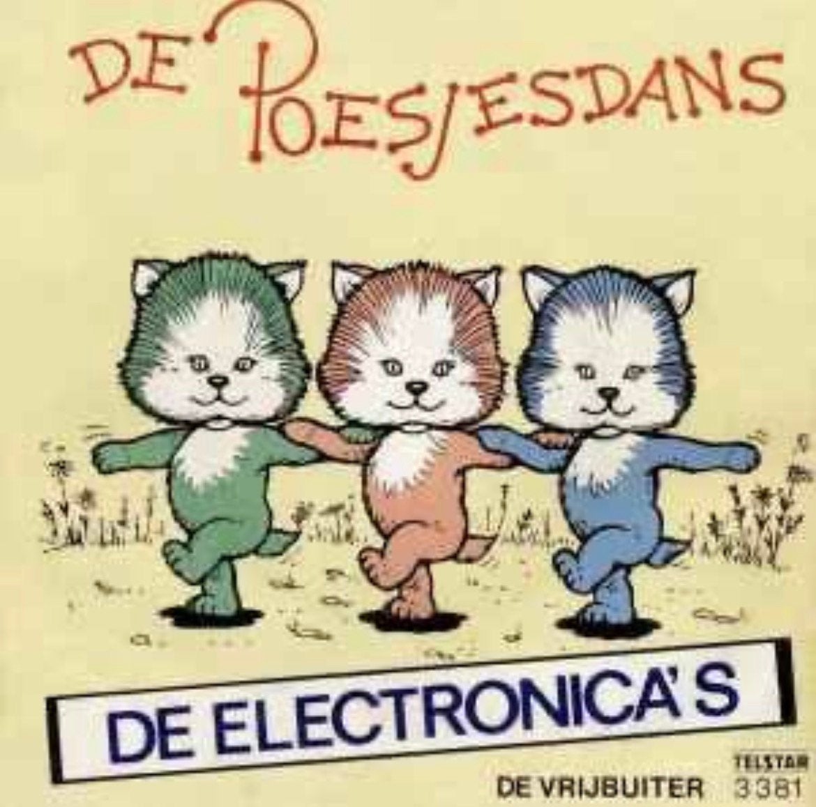 De Electronica's – De Poesjesdans / Single 7 / VG+ / 17-8, Ophalen of Verzenden, Zo goed als nieuw, Overige formaten, Levenslied of Smartlap