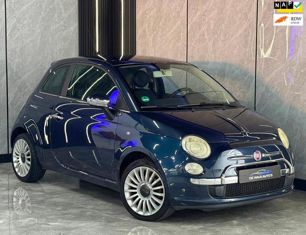 Fiat 500 1.4-16V Sport |Vol Onderh|half Leer|Airco|Lmv|Nap|B, Voorwielaandrijving, 101 pk, Gebruikt, 4 cilinders