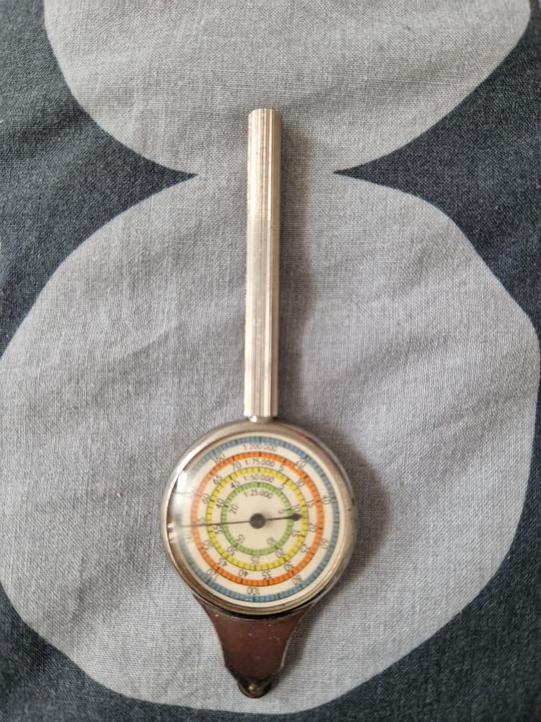 Antieke kaartmeter / route meter, Ophalen of Verzenden