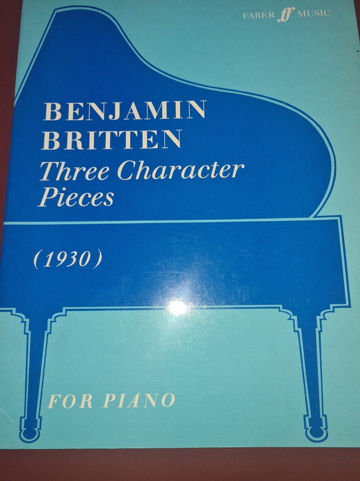 Benjamin Britten - Three Character Pieces (1930) voor piano, Gebruikt, Klassiek, Ophalen of Verzenden, Artiest of Componist