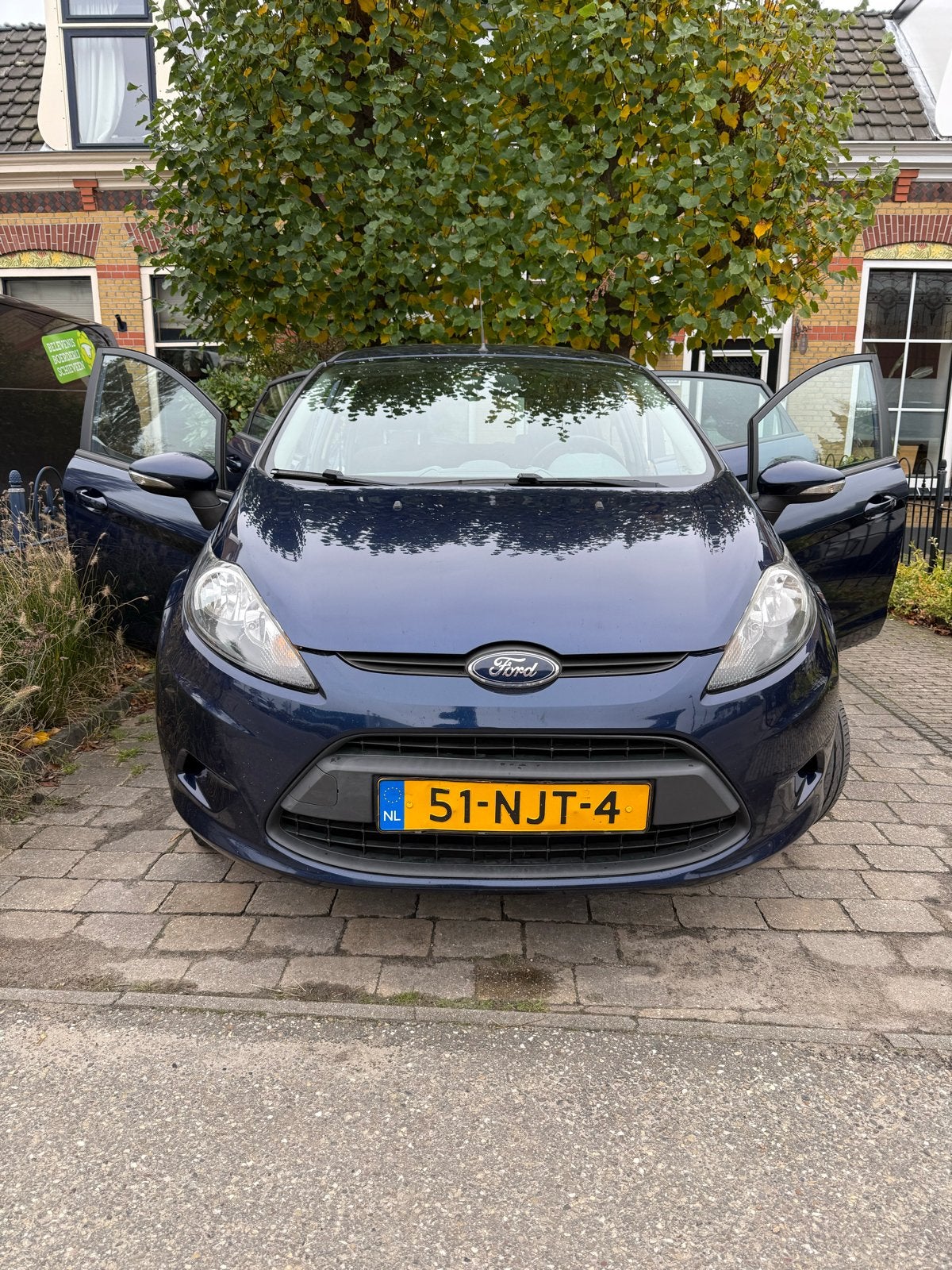 Ford Fiësta APK tm aug 2027 - donkerblauw, Voorwielaandrijving, 40 €/maand, 1242 cc, 4 cilinders