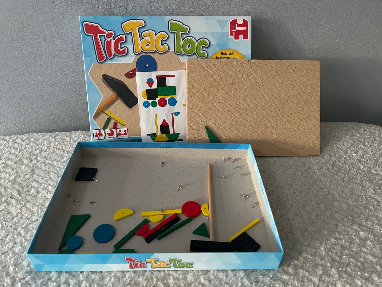 Tic Tac Toc timmerset voor kleine kinderen - Jumbo, Gebruikt, Overige thema's, Meerkleurig, Educatief