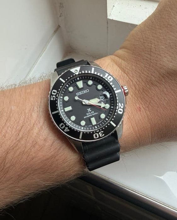 Seiko Prospex SNE437P1 Solar Diver 200M, Sieraden, Tassen en Uiterlijk, Horloges | Heren, Ophalen of Verzenden, Zo goed als nieuw
