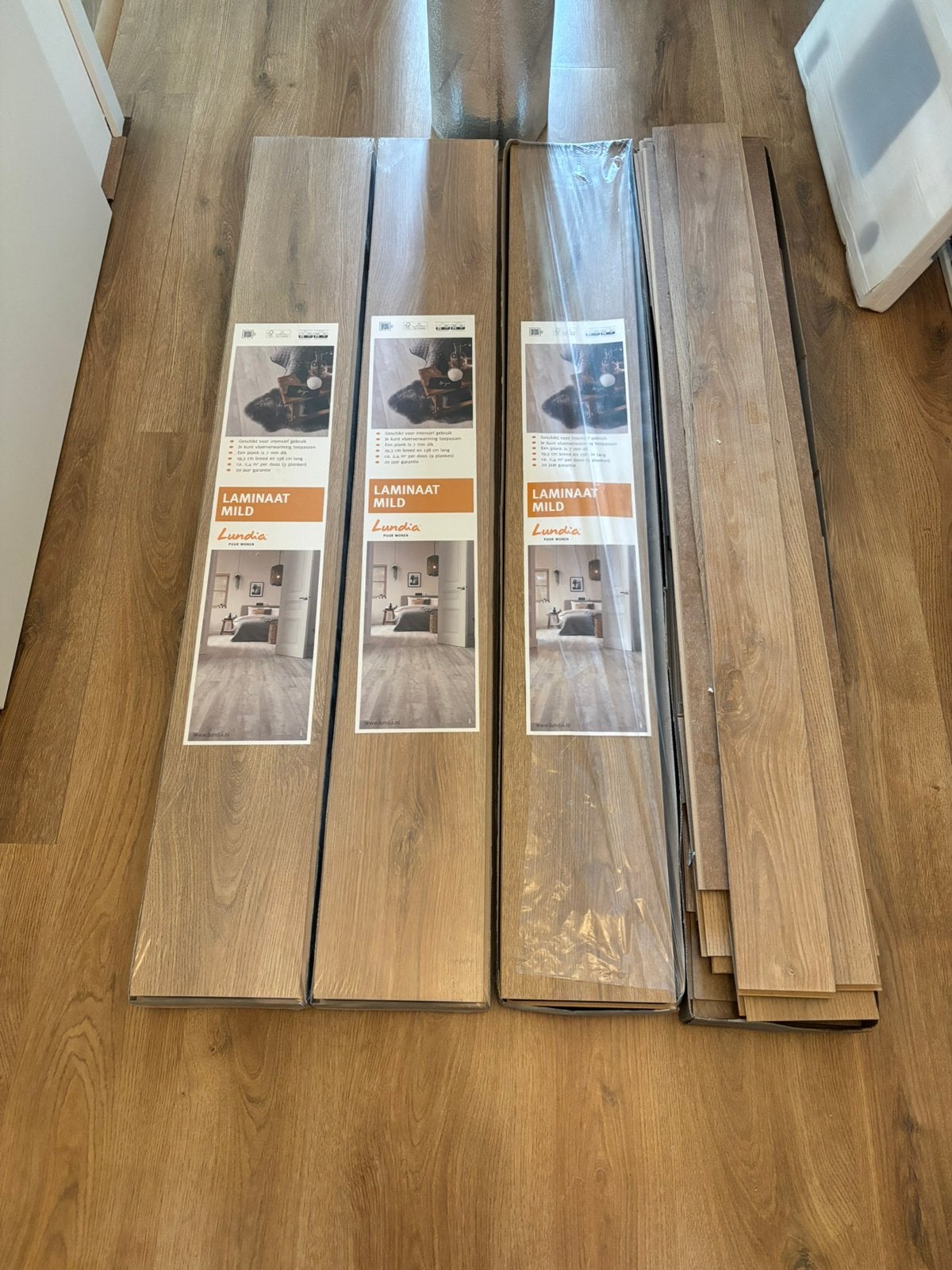 Laminaat, Ophalen, 50 tot 150 cm, Zo goed als nieuw, 10 m² of meer